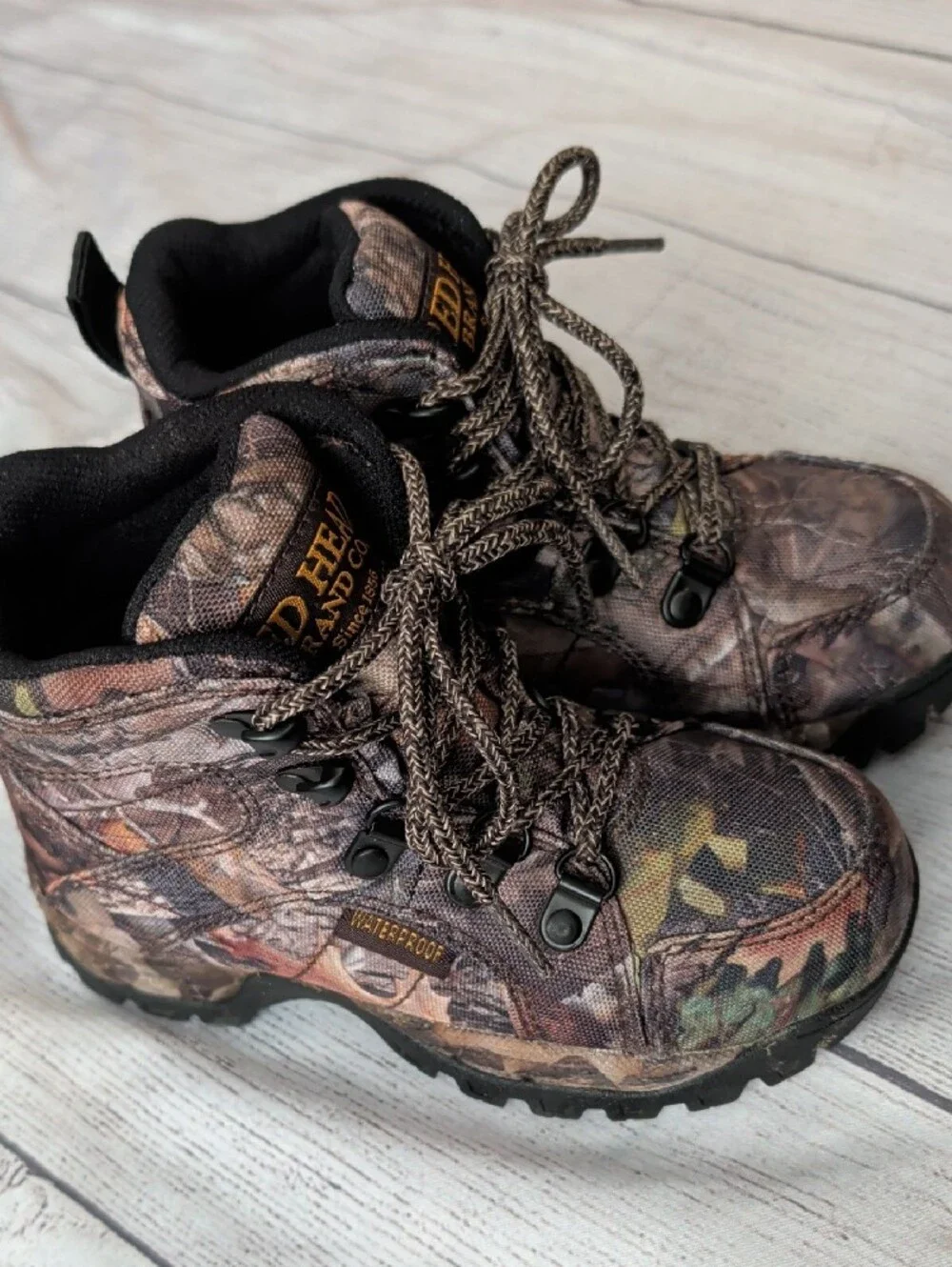RedHead Kids Camo Boot in Brown/Black